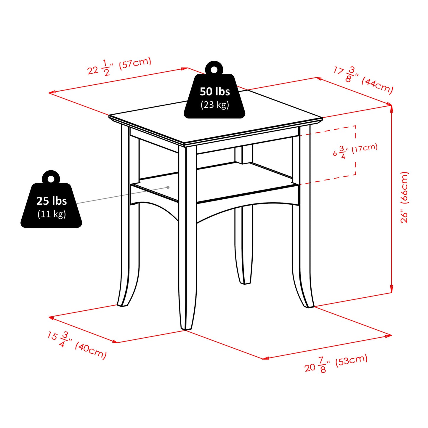 Camden Accent Table; Coffee