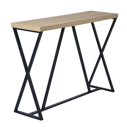 47.2'' Sofa Table;  Wood Rectangle Console Table with Metal Frame