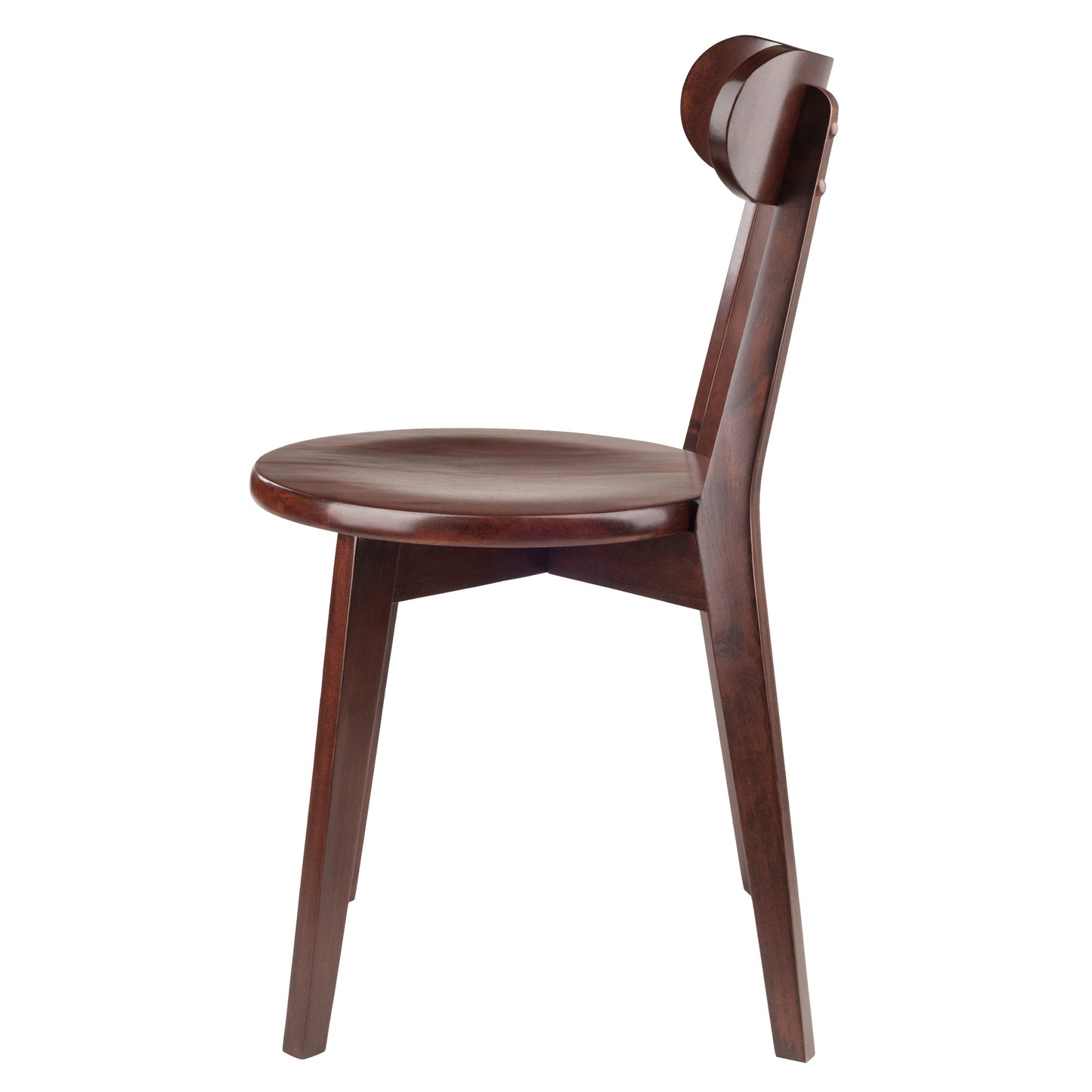 Pauline 2-Pc H-Leg Chair Set; Walnut