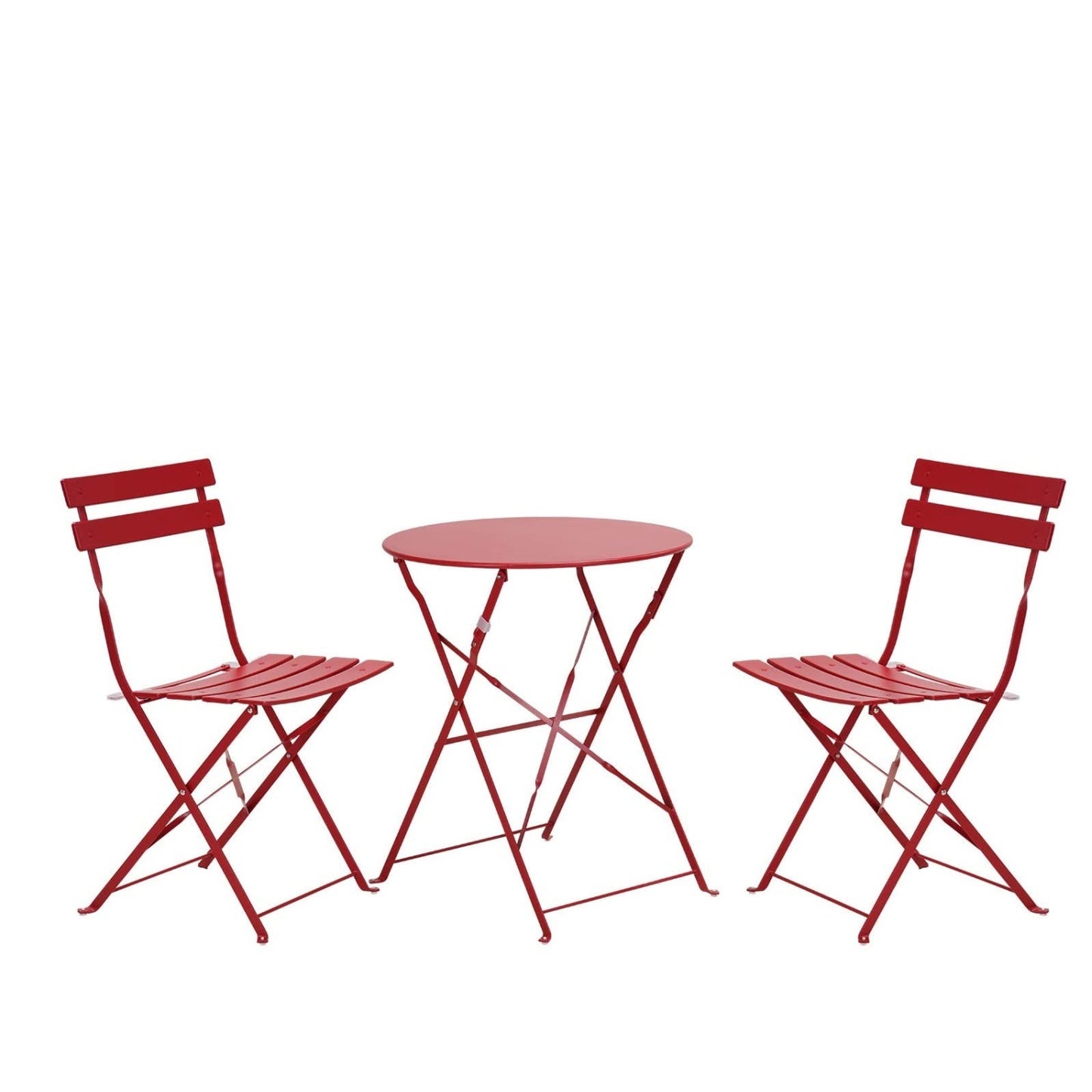 Round 2 Person - 23.6" Long Bistro Set (7 Colors Available)