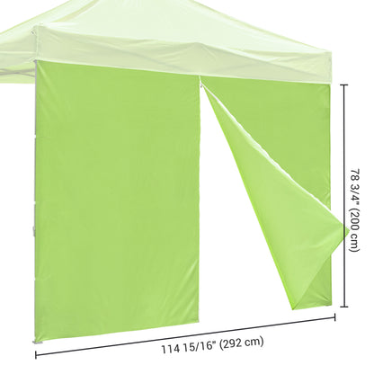 10x10ft EZ Canopy Gazebo Zipper Side Wall/Bright Green