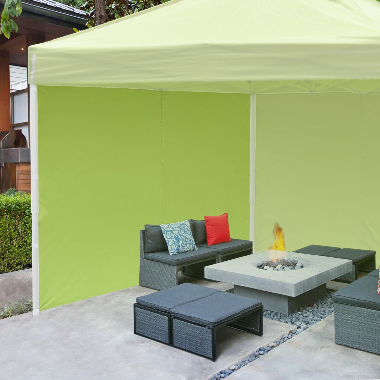 10x10ft EZ Canopy Gazebo Side Wall/Bright Green
