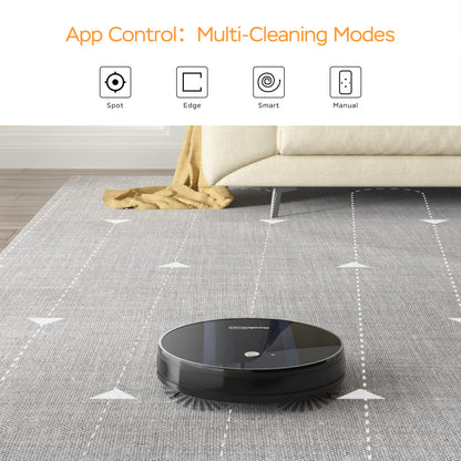 Geek Smart Robot Vacuum Cleaner G6;  Ultra-Thin;  1800Pa Strong Suction;  Automatic Self-Charging;  App Control;  Custom Cleaning;  Great for Hard Floors to Carpets(Banned From Selling On Amazon)