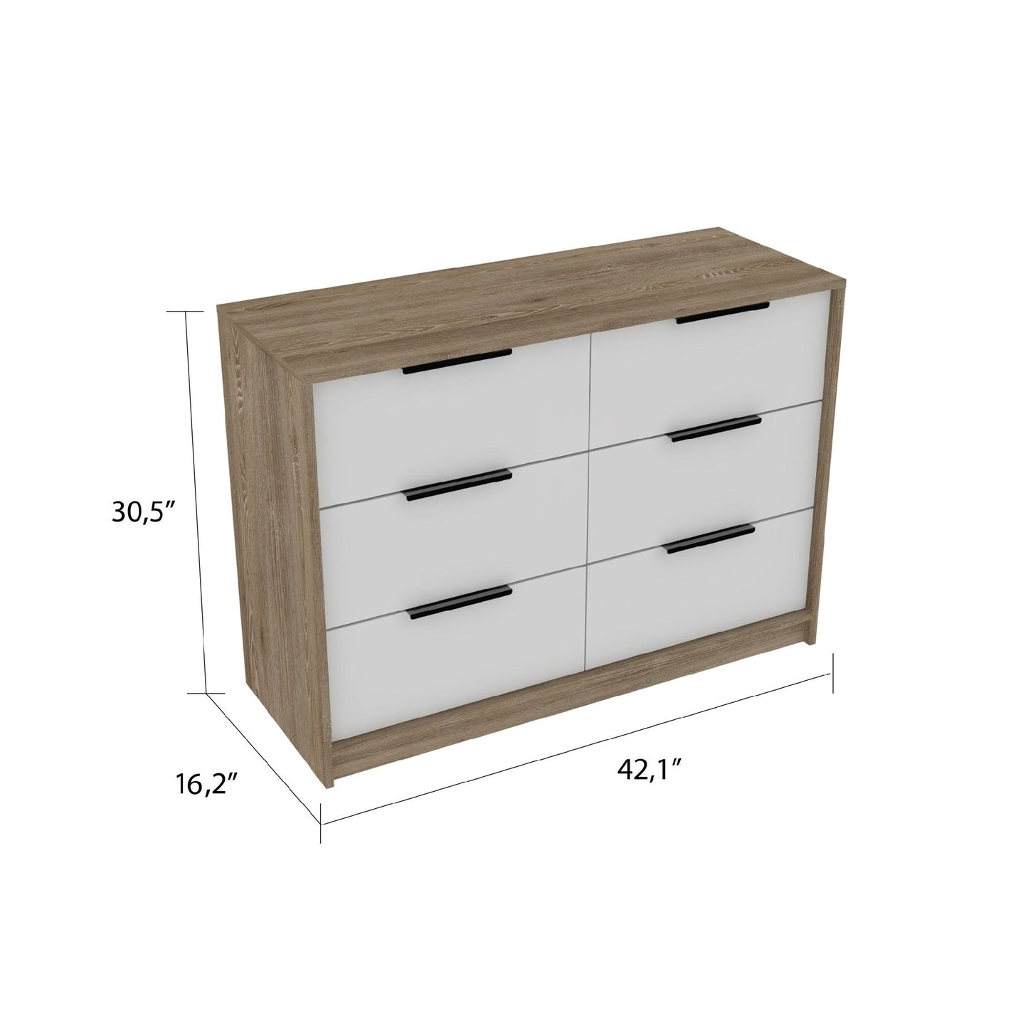 Marion Slide And Pull Dresser; Four Drawers