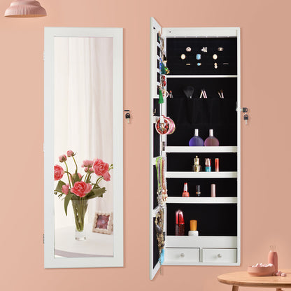 LEDs Mirror Jewelry Cabinet