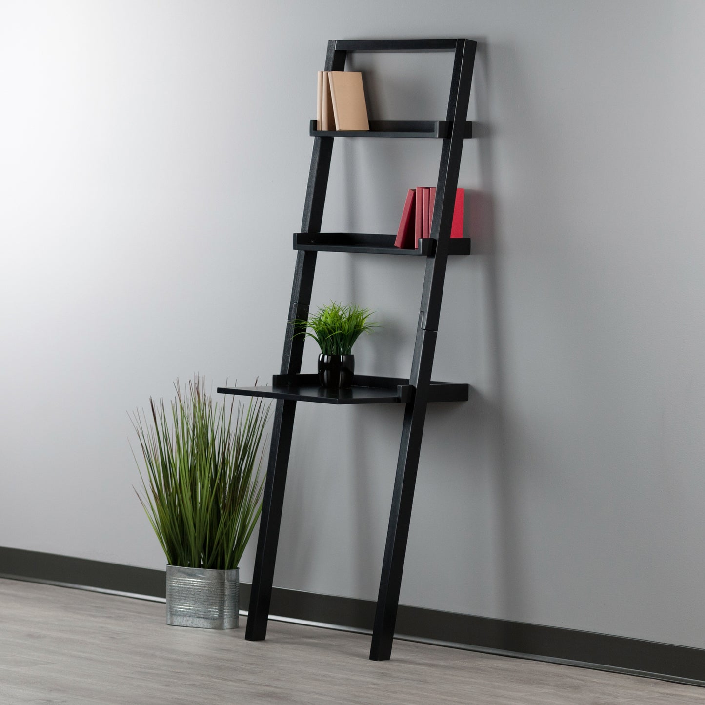 Bellamy Leaning Desk; Black