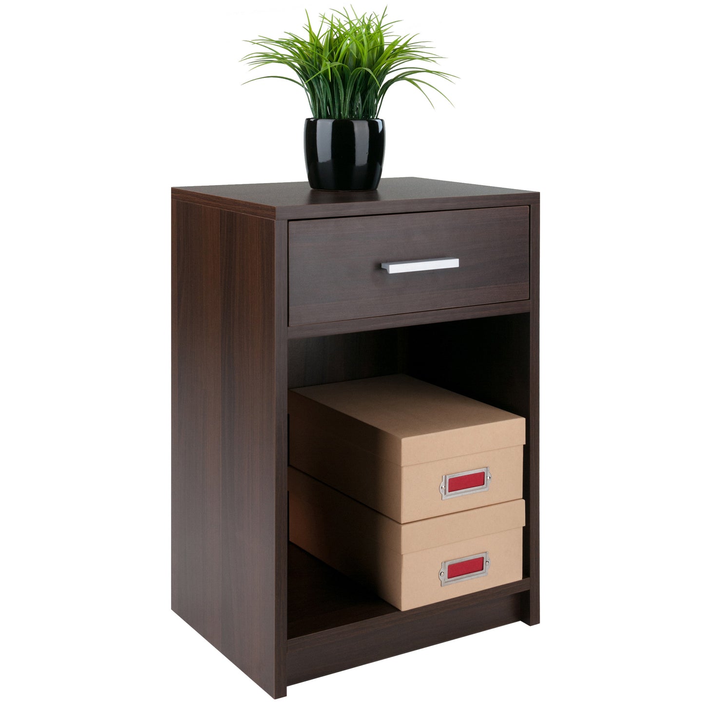 Rennick Accent Table; Nightstand; Cocoa