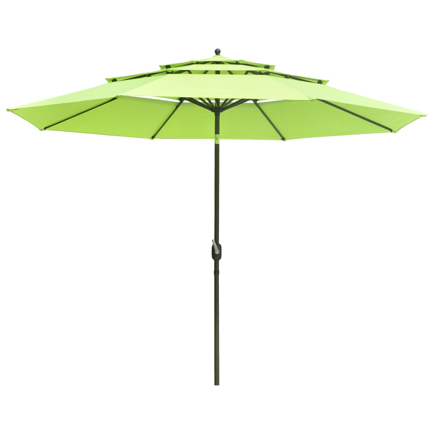 11Ft 3-Tiers Patio Umbrella Fruit Green