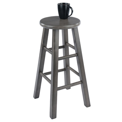 Ivy Square Leg Counter Stool; Rustic Oyster Gray