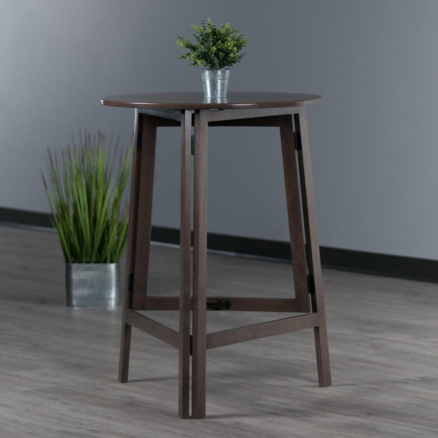 Winsome Wood Torrence Foldable High Table; Torrence Dining; 40 H; Oyster Gray