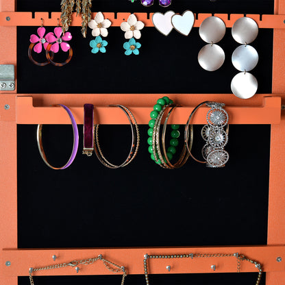 LEDs Mirror Jewelry Cabinet